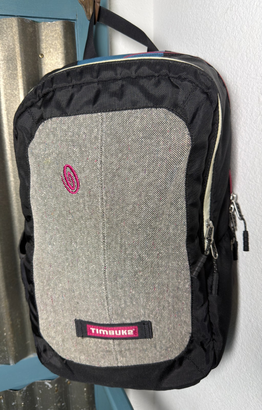 Timbuk2 Blackbird Laptop Backpack Bag Black Gray Aloha Blue School Commute